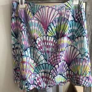 Lilly Pulitzer “Oh Shello” scalloped skirt